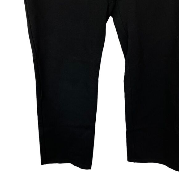 Betabrand Black Petite Stretch Straight Leg Pull On Pants Ponte Knit Career L - Picture 13 of 16